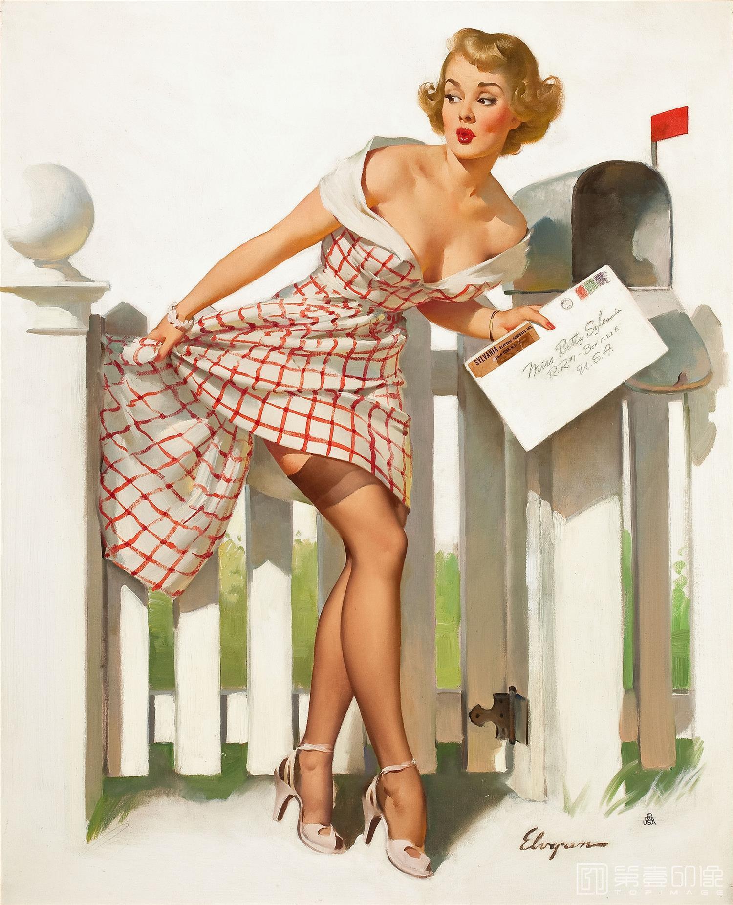 油画-吉尔·艾尔夫格雷恩 Gil Elvgren 作品集-158